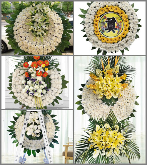 山西晋中灵石县南关镇乔家山村花圈速递